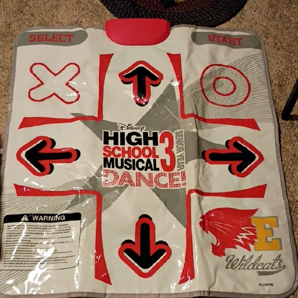 Disney High School Musical Dance Mat with Red and Gray